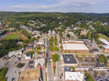 Fitchburg Upper Common ve First Parish Unitarian Church Fitchburg, Massachusetts MA, ABD. 