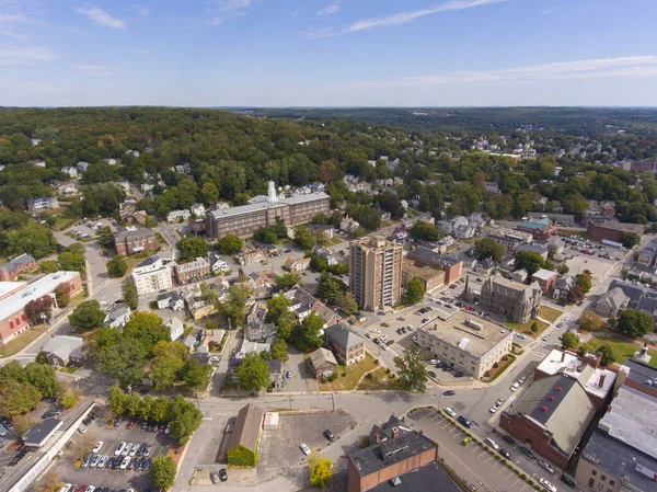 Longsjo Middle School Luftaufnahme Der Academy Street Der Innenstadt Von — Stockfoto