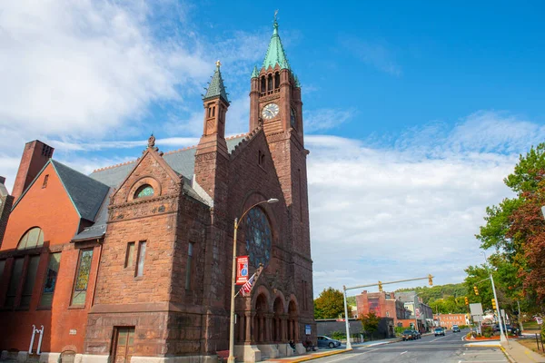 Casa Gracia Restauracion Church 820 Main Street Downtown Fitchburg Massachusetts — Fotografia de Stock