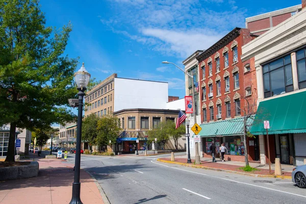 Ιστορικά Εμπορικά Κτίρια Στην Main Street Στο Prichard Street Στο — Φωτογραφία Αρχείου