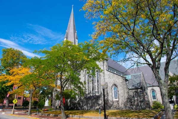Christ Church 569 Main Street Centre Ville Fitchburg Dans Massachusetts — Photo