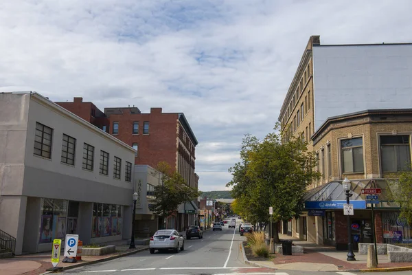 Ιστορικά Εμπορικά Κτίρια Στην Main Street Στο Prichard Street Στο — Φωτογραφία Αρχείου