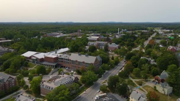 Universiteit Van New Hampshire Unh Durham Luchtfoto Het Centrum Van — Stockvideo