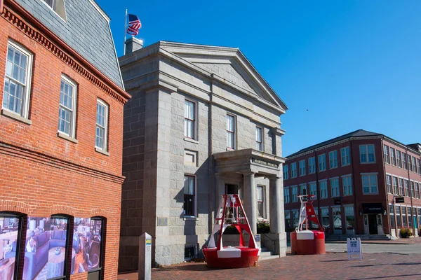 Newburyport Custom House Maritime Museum Water Street Centro Newburyport Massachusetts — Fotografia de Stock