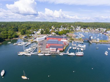 Manchester Denizcilik ve liman manzarası, Manchester deniz kenarı, Cape Ann, Massachusetts, MA, ABD.