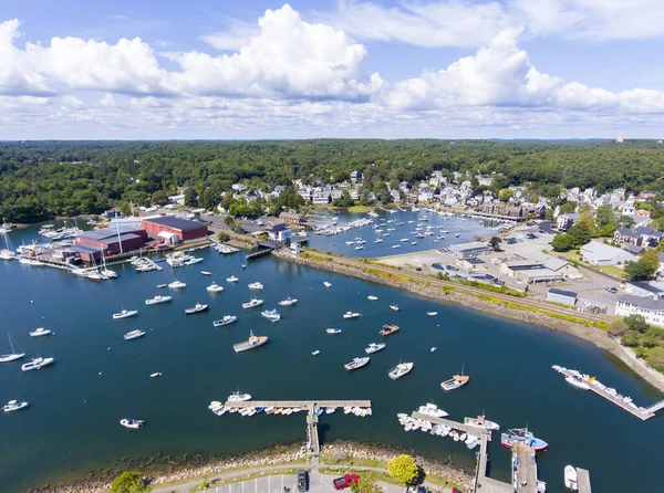 Manchester Marine Harbor Airview Manchester Sea Cape Ann Massachusetts Usa — 스톡 사진