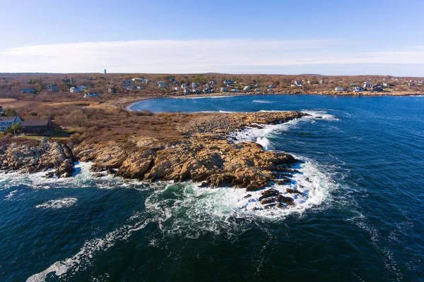 Coastline Cape Ann Tra Cui Loblolly Point Loblolly Cove Vicino — Foto Stock