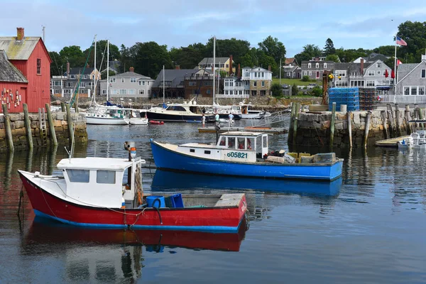 Рибний Човен Порту Рокпорт Сіті Влітку Массачусетс Сша — стокове фото