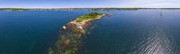 美国麻萨诸塞州安角 格洛斯特 十磅岛航景全景十磅岛灯塔 — 图库照片