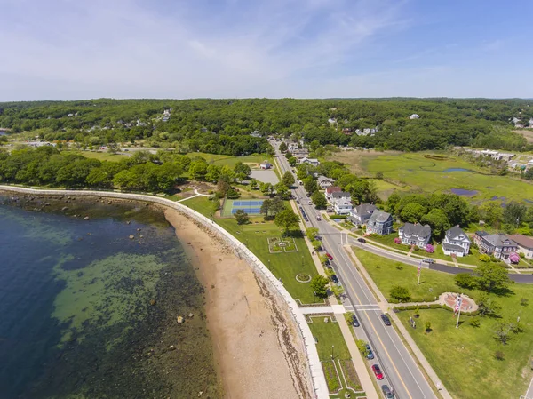 Σκηνή Fort Park Εναέρια Άποψη Στο Stage Head Στο Gloucester — Φωτογραφία Αρχείου