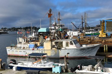Gloucester şehrindeki balıkçı teknesi, Gloucester, Massachusetts MA, ABD.