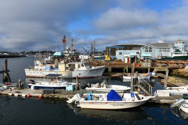 Gloucester şehrindeki balıkçı teknesi, Gloucester, Massachusetts MA, ABD.
