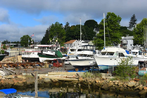 Rybářská Loď Přístavu Gloucester City Gloucester Massachusetts Usa — Stock fotografie