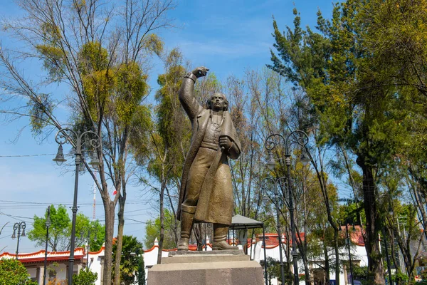 Estatua Miguel Hidalgo Jardín Plaza Hidalgo Centro Histórico Coyoacán Ciudad — Foto de Stock