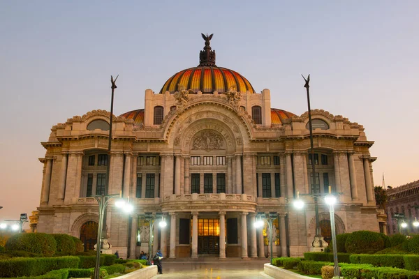 stock image Palacio de Bellas Artes Palace of Fine Arts in historic center of Mexico City CDMX, Mexico. Historic center of Mexico City is a UNESCO World Heritage Site since 1987.