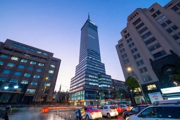 아메리카나 Torre Latinoamericana 프란시스코 마데로 Avenida Francisco Madero 멕시코 Cdmx — 스톡 사진