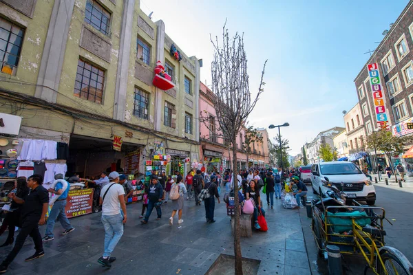 Bâtiments Historiques Sur Rue Corregidora Jesus Maria Street Dans Centre — Photo