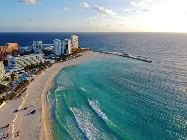 Cancun Pláž Nadmořská Výška Krystal Grand Punta Cancun Hyatt Ziva — Stock fotografie