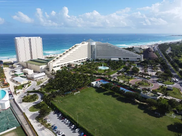 Cancun Παραλία Και Iberostar Επιλογή Cancun Resort Εναέρια Θέα Κανκούν — Φωτογραφία Αρχείου