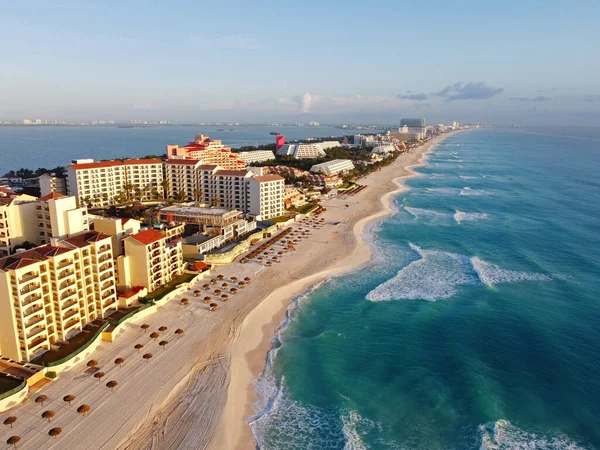 Cancun Pláž Royal Islander Resort Hotel Emporio Cancun Letecký Výhled — Stock fotografie