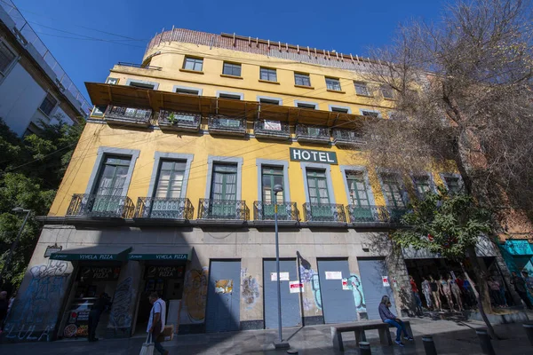 Edificios Históricos Calle Motolinia Avenida Septiembre Junto Plaza Constitución Zócalo —  Fotos de Stock