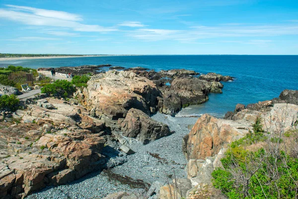 美国缅因州Ogunquit边缘地带的洛基海岸 — 图库照片