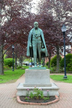 Hannibal Hamlin Devlet Adamı Diplomat Bangor Heykeli Vatandaşı Bangor, Maine, ABD.