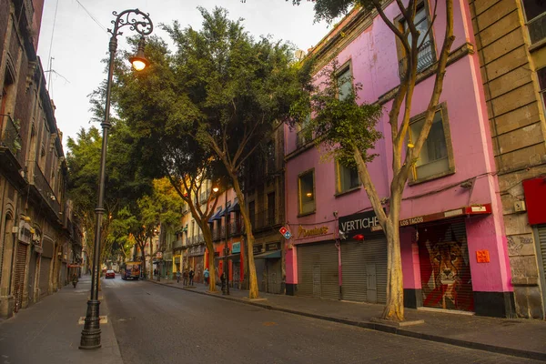 Historische Gebäude Der Calle Tacuba Der Nähe Der Calle Palma — Stockfoto