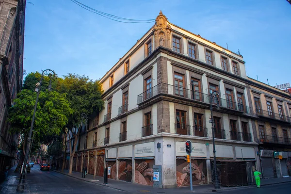 Історичні Будівлі Calle Tacuba Street Republica Brasil Street Поруч Конституційною — стокове фото