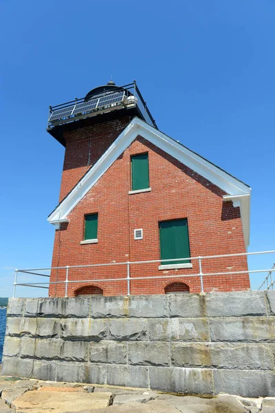 Rockland Harbor Breakwater Lighthouse Χτίστηκε 1902 Στο Rockland Maine Ηπα — Φωτογραφία Αρχείου