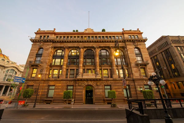 Banco México Espanhol Banco México Sede Mayo Avenue Centro Histórico — Fotografia de Stock