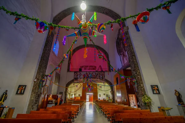 Altar Dentro Del Templo Santiago Ruina Tlatelolco Plaza Las Tres — Foto de Stock