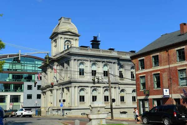 Portland Custom House Old Port Portland Maine Usa Porto Vecchio — Foto Stock