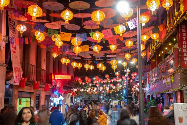 Chinatown Barrio Chino Dolores Street Centro Histórico Cidade México Cdmx — Fotografia de Stock