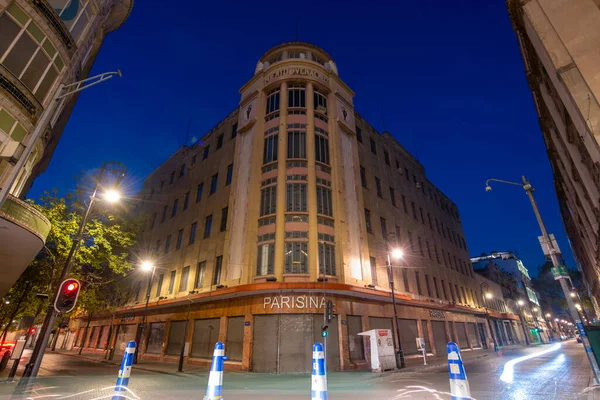 Edificio Histórico Puerto Veracruz Por Noche Calle Venustiano Carranza Avenida — Foto de Stock