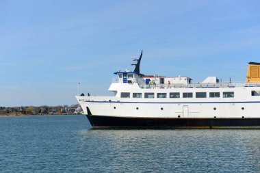 Block Island Ferry in Galilee, Narragansett, Rhode Island, USA. clipart