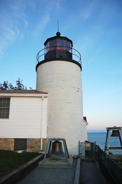 Latarnia Morska Bass Harbor Head Parku Narodowym Acadia Maine Usa — Zdjęcie stockowe