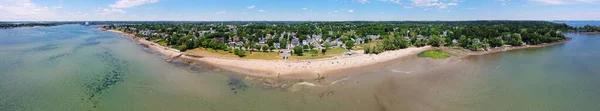 Dane Street Beach Mackerel Cove Luftaufnahme Der Stadt Beverly Massachusetts — Stockfoto