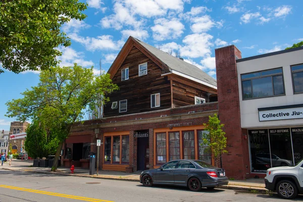 Historische Gebouwen Cabot Street Het Historische Centrum Van Beverly Massachusetts — Stockfoto