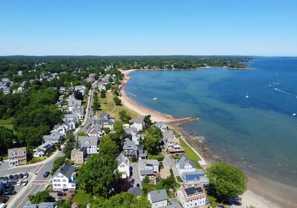 Αεροφωτογραφία Του Sandy Point Στο Στόμιο Danvers River Στο Salem — Φωτογραφία Αρχείου