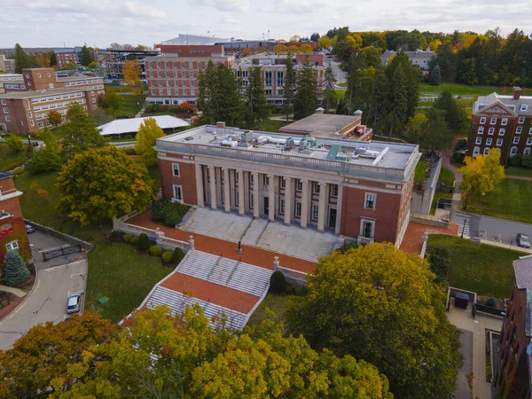 College Holy Cross Dinand Library Luchtfoto Herfst College Street Worcester — Stockfoto