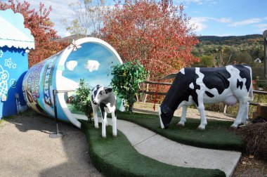 Ben ve Jerry 'nin Dondurma Fabrikası Waterbury, Vermont VT, ABD.