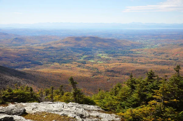 Aviação Vermont Fall Foliage Mount Mansfield Vermont Eua — Fotografia de Stock