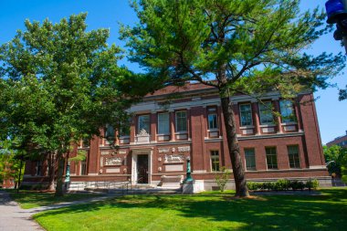 Robinson Hall, Harvard Yard 'da, Cambridge' deki Harvard Üniversitesi, Massachusetts MA, ABD. Bu salon Harvard Üniversitesi Mimarlık Bölümü 'dür.. 