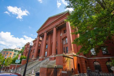 Massachusetts Middlesex İlçe Kayıt ve Vasiyet Mahkemesi binası Cambridge Caddesi, Doğu Cambridge, Massachusetts MA, ABD. 