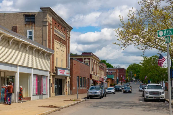 Historic Commercial Building Nason Street Main Street Maynard Historic Town — Stock Photo, Image