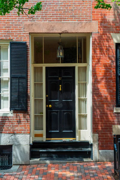 Historic Front Door Myrtle Street Anderson Street Beacon Hill Boston — Stock Photo, Image