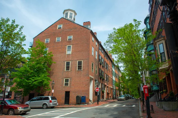 Historic Buildings Pinckney Street Anderson Street Beacon Hill Boston Massachusetts — Stock Photo, Image