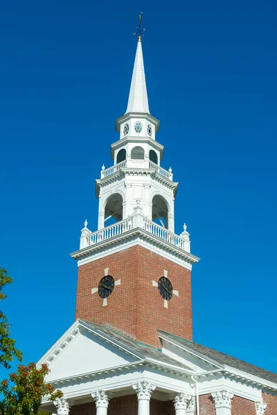 Prima Chiesa Parrocchiale Sul Framingham Centre Common Historic District Framingham — Foto Stock