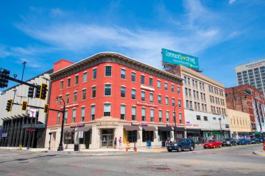 Harrington Köşesi Binası 427 Main Caddesi Worcester, Massachusetts MA, ABD 'de Front Caddesi' nde.. 